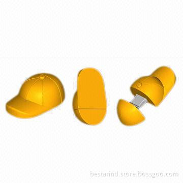 USB Flash Drive, Safety Cap-shaped, Customized Logos/Colors/Package/Shapes, Ideal for Promotion